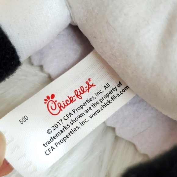 Chick-fil-A Mini Plush Cow Heifer Stuffed Animal Eat Mor Chikin Sign Toy 4.5" - Picture 13 of 14